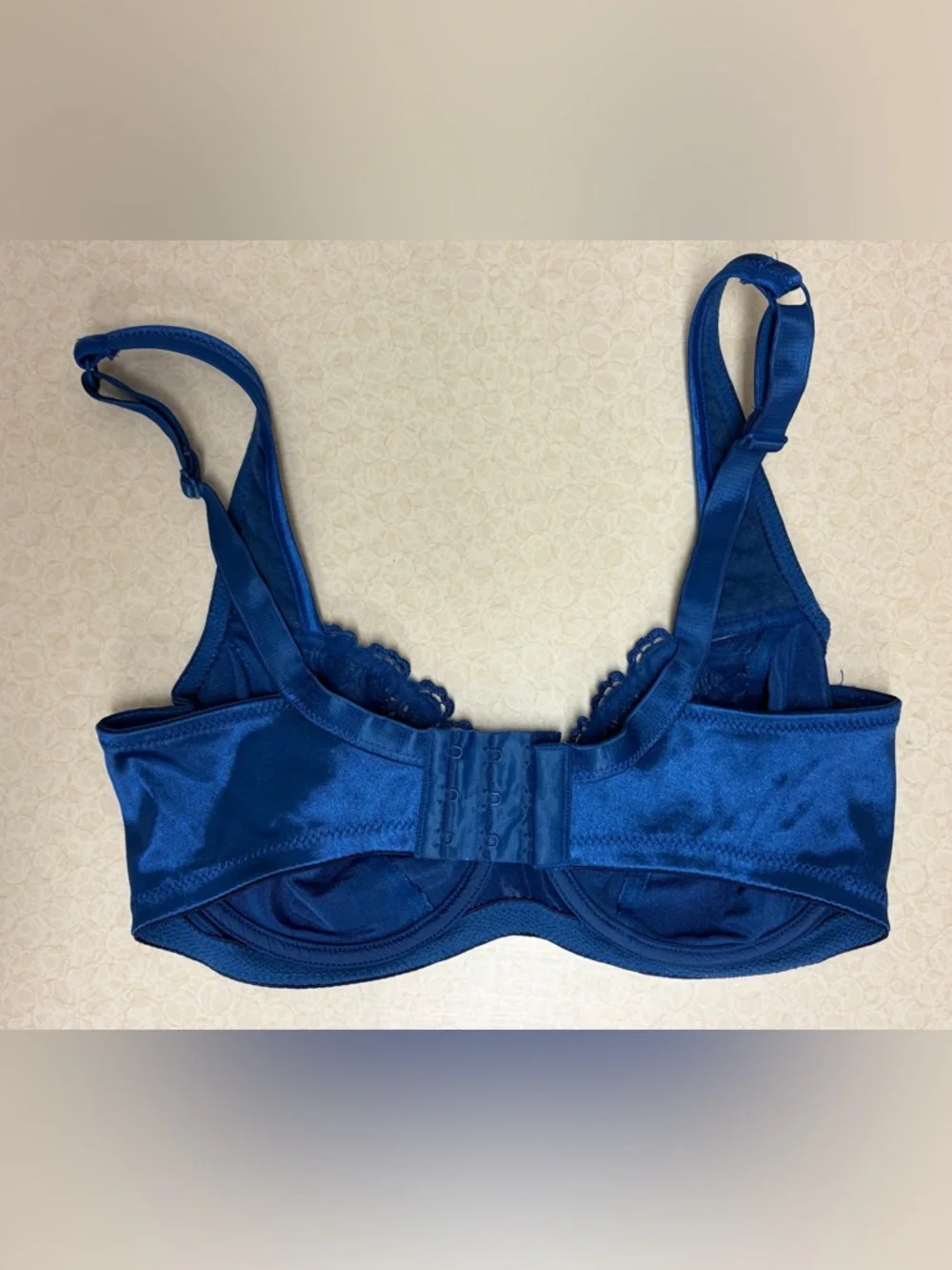 34C Blue Second Skin Unlined Underwire Vtg GELMART Minimizer Bra #5780 34C